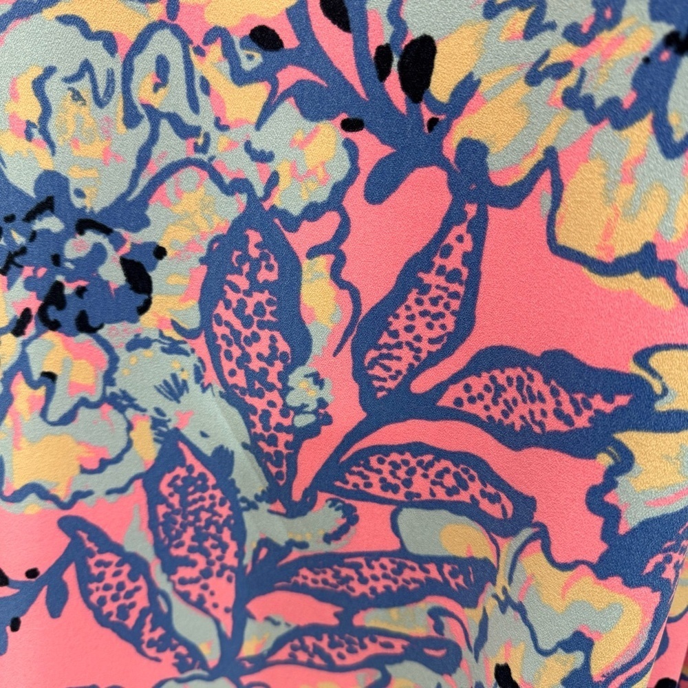 Lilly Pulitzer GWENLYN DRESS MULTI TOTALLY KOALAFIED ENGINEERED WOVEN DRESS SZ14 - Picture 14 of 14